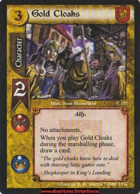 Gold Cloaks #157 [Westeros Edition] ENG - A Game of Thrones CCG