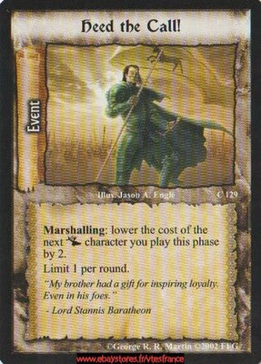 Heed the Call! #129 [Westeros Edition] ENG - A Game of Thrones CCG