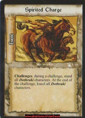 Spirited Charge #130 [Crown of Suns] ENG - A Game of Thrones CCG