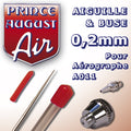 Prince August - Aiguille & Buse 0,2 pour aérographe A011