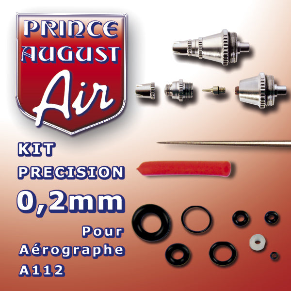 Prince August - Kit de précision 0.2mm pour aérographe A112