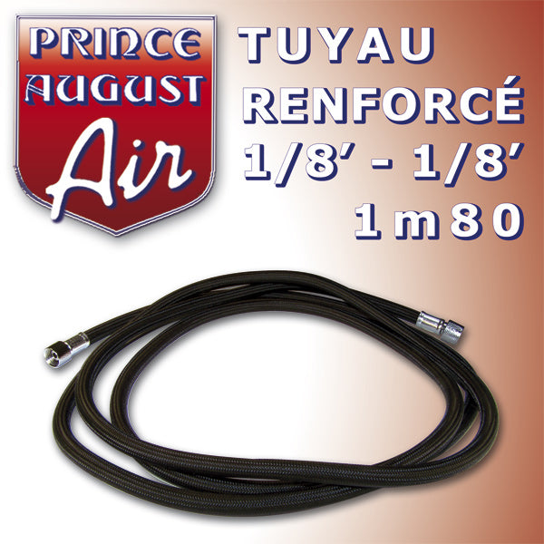 Prince August - Tuyau renforcé1/8′-1/8′ 1m80