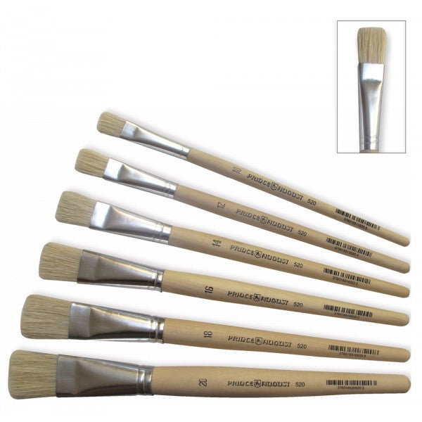Prince August - Brosse plate soie de porc N°12