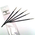 Prince August - Set de 4 Pinceaux Synthétiques + 1 Brosse Synthétique