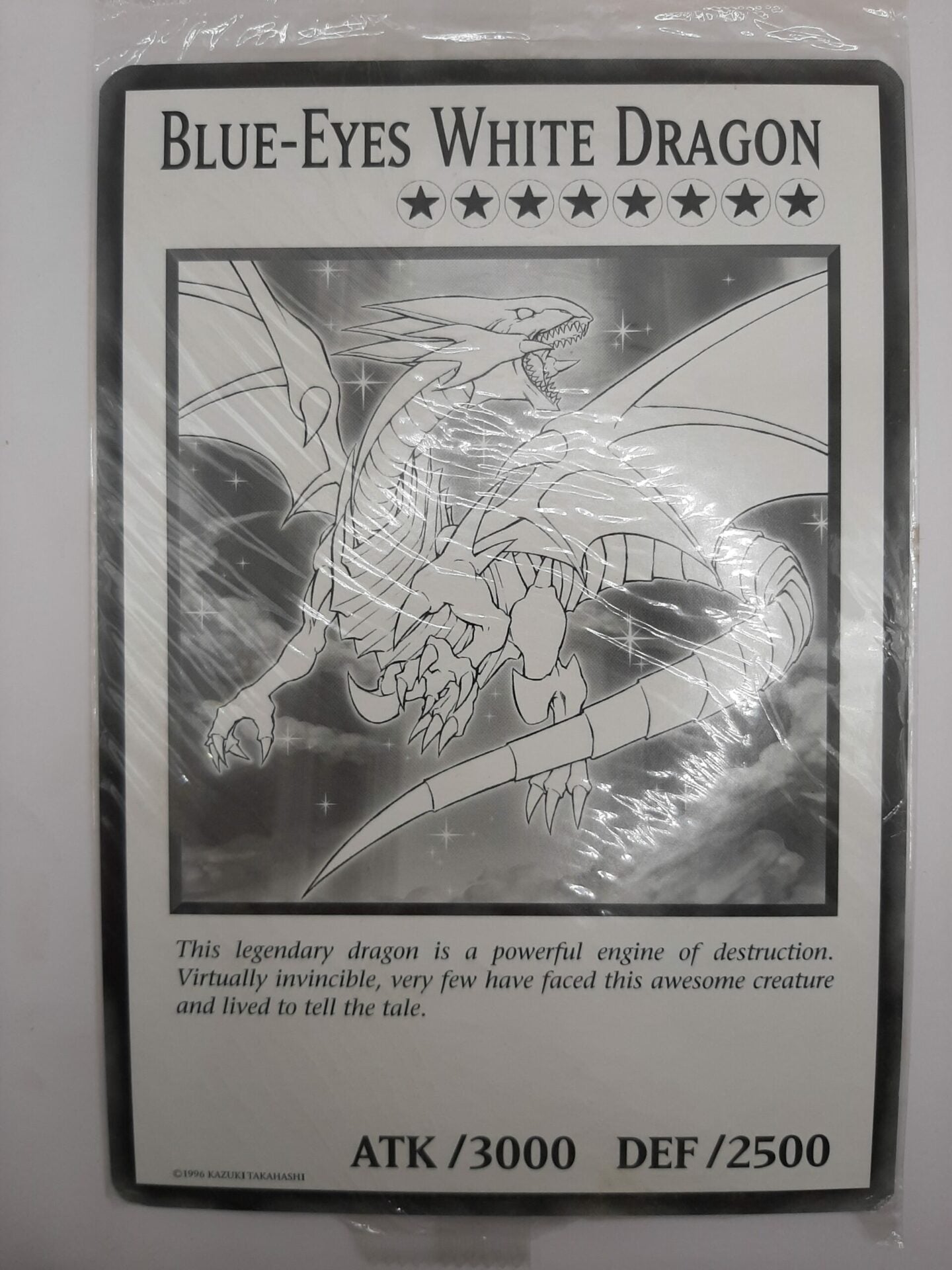Carte jumbo Blue-Eyes White Dragon EN
