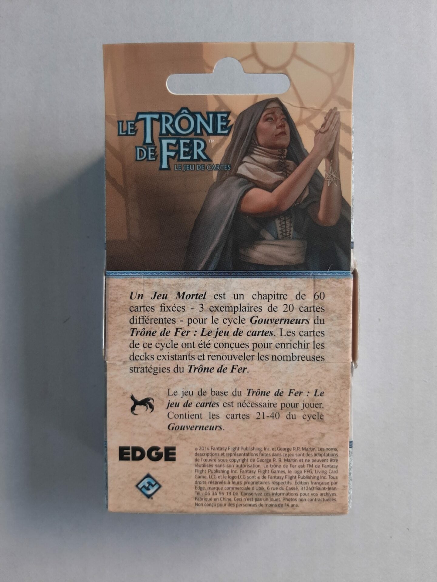 Chapître "Un Jeu Mortel" Le Trône de Fer JCE, neuf en français