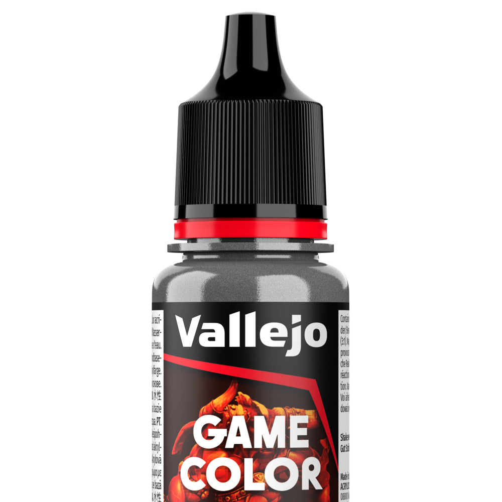 Peinture acrylique Vallejo Game Color - flacon 18 ml - Metal - Argent Elfique - Silver