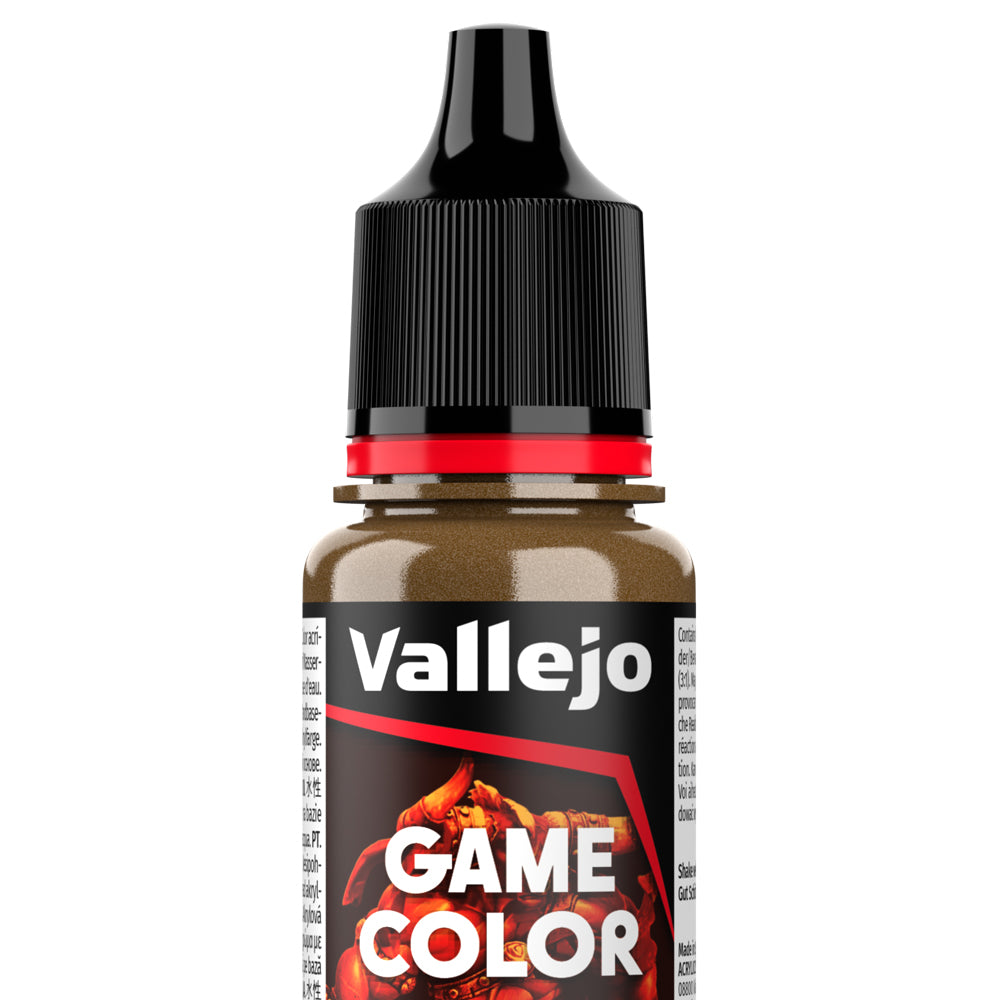 Peinture acrylique Vallejo Game Color - flacon 18 ml - Metal - Or Flamboyant - Glorious Gold