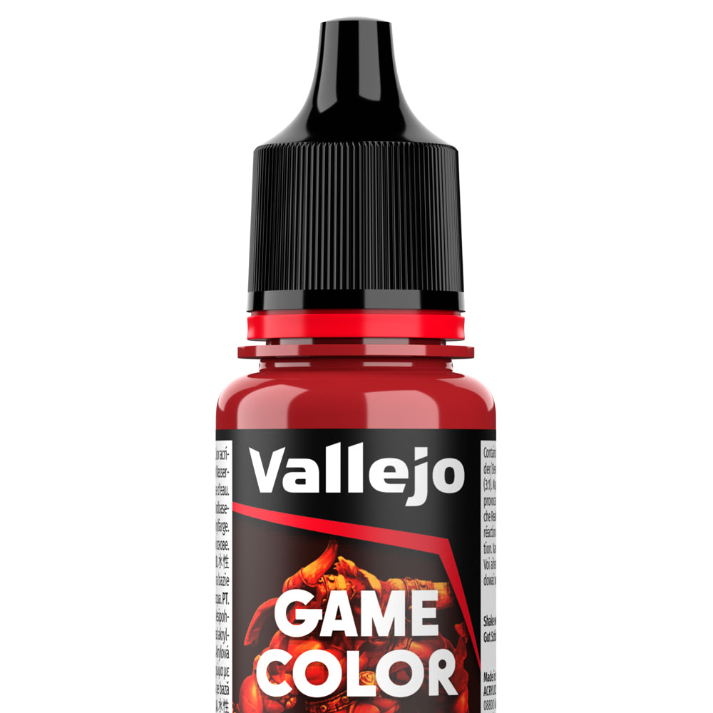 Peinture acrylique Vallejo Game Color - flacon 18 ml - Encre Rouge - Red