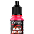Peinture acrylique Vallejo Game Color - flacon 18 ml - Rouge Fluo - Fluorescent Red