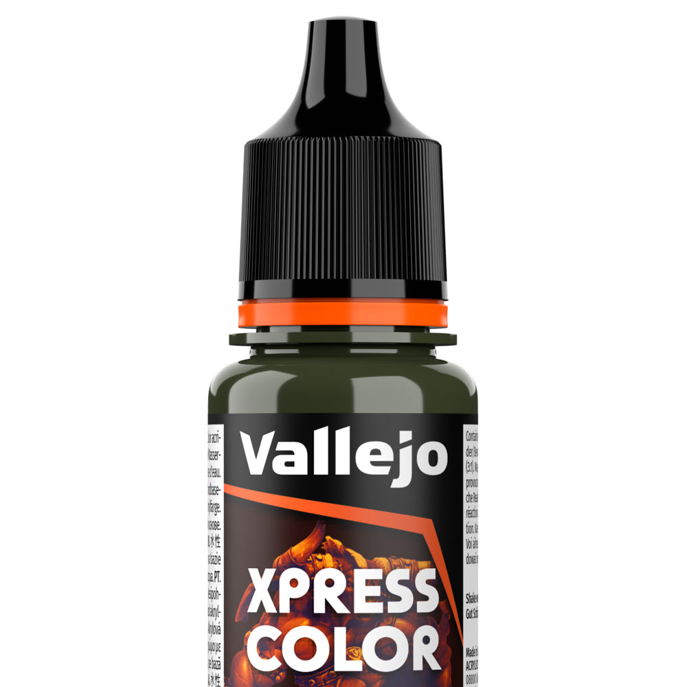 Peinture acrylique Vallejo Xpress Color - flacon 18 ml - Vert Peste - Plague Green