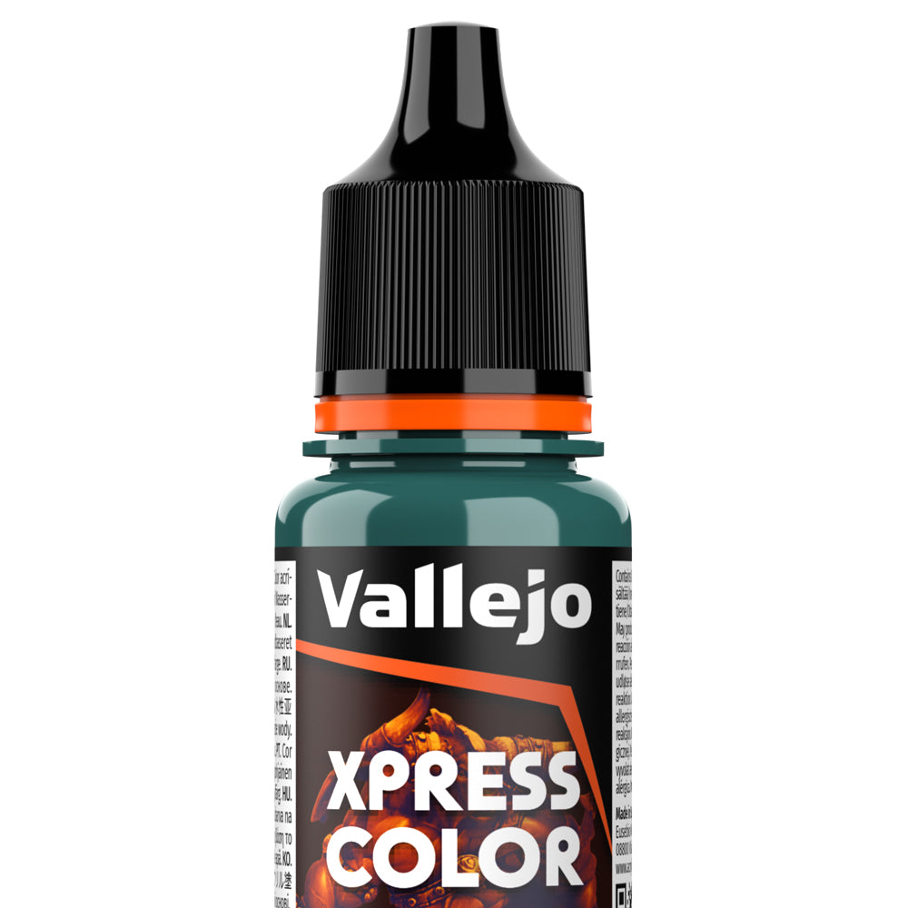 Peinture acrylique Vallejo Xpress Color - flacon 18 ml - Xpress Color Intense - Turquoise Hérétique - Heretic Turquoise