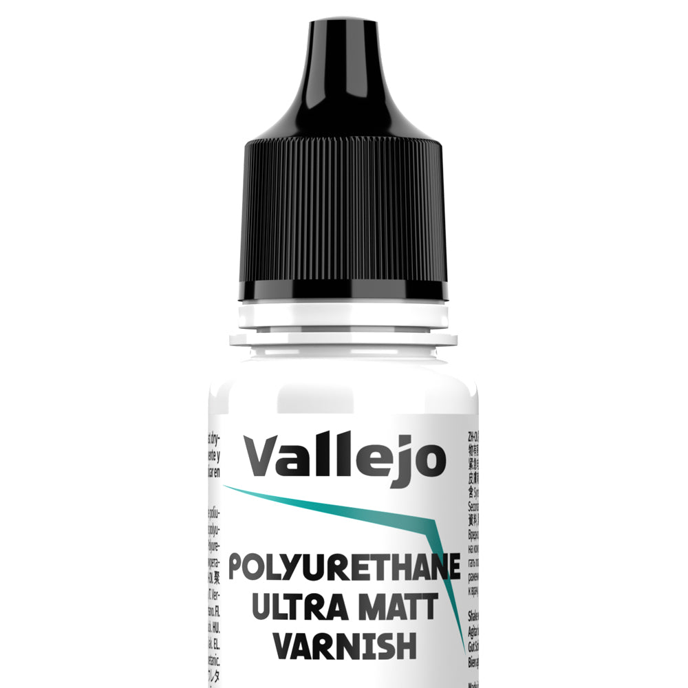 Auxiliaire peinture Vallejo Game Color - flacon 18 ml - Vernis Polyuréthane Ultra Mat - Polyurethane Ultra Matt Varnish