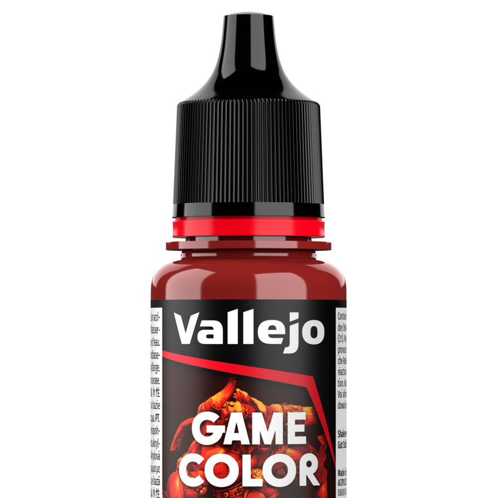 Peinture acrylique Prince August Game Color - flacon 18 ml - Wash Rouge - Red