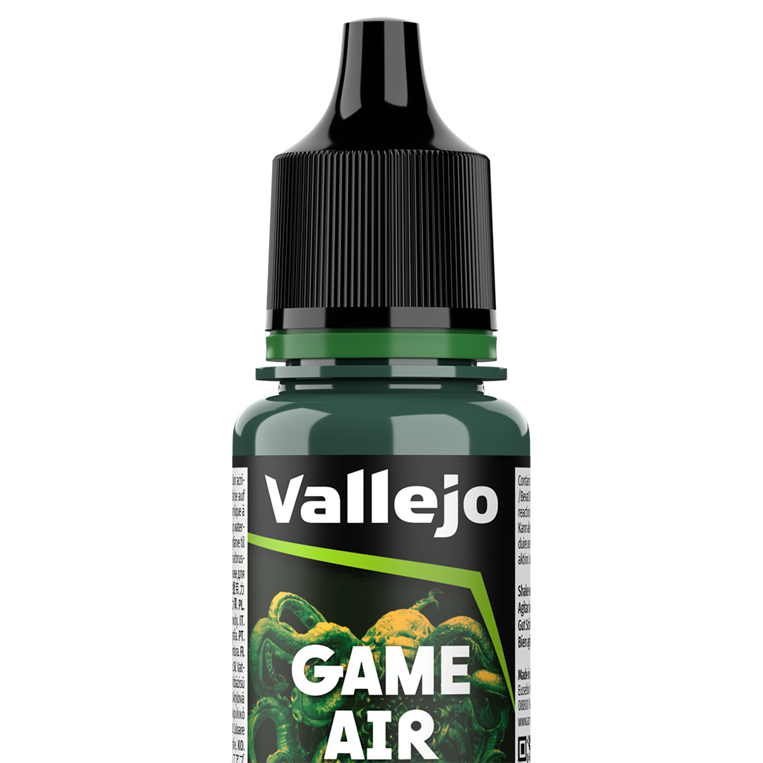 Peinture acrylique Prince August Game Air - flacon 18 ml - Vert Carapace - Scurvy Green