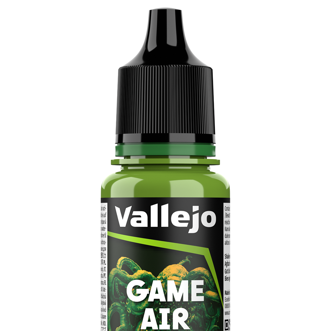 Peinture acrylique Prince August Game Air - flacon 18 ml - Vert Scorpène - Scorpy Green