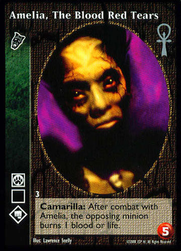 Amelia, The Blood Red Tears [BSC set] - VTES CCG