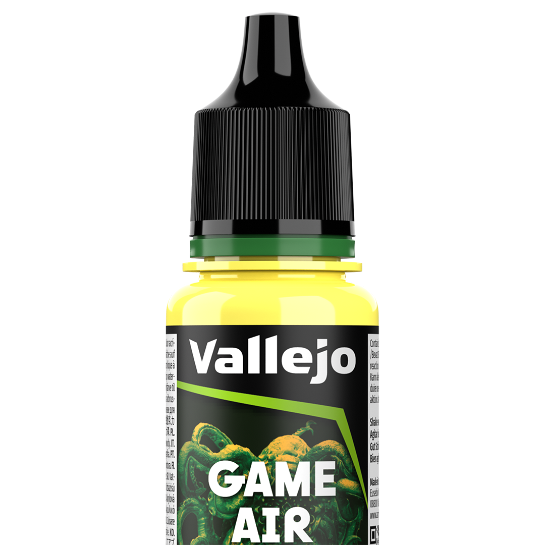 Peinture acrylique Prince August Game Air - flacon 18 ml - Jaune Toxique - Toxic Yellow