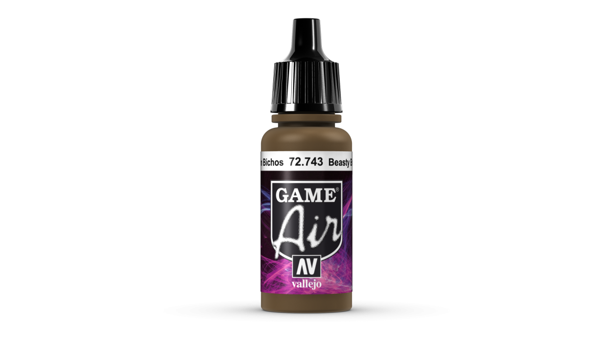 Peinture acrylique Prince August Game Air - flacon 18 ml - Brun Sauvage