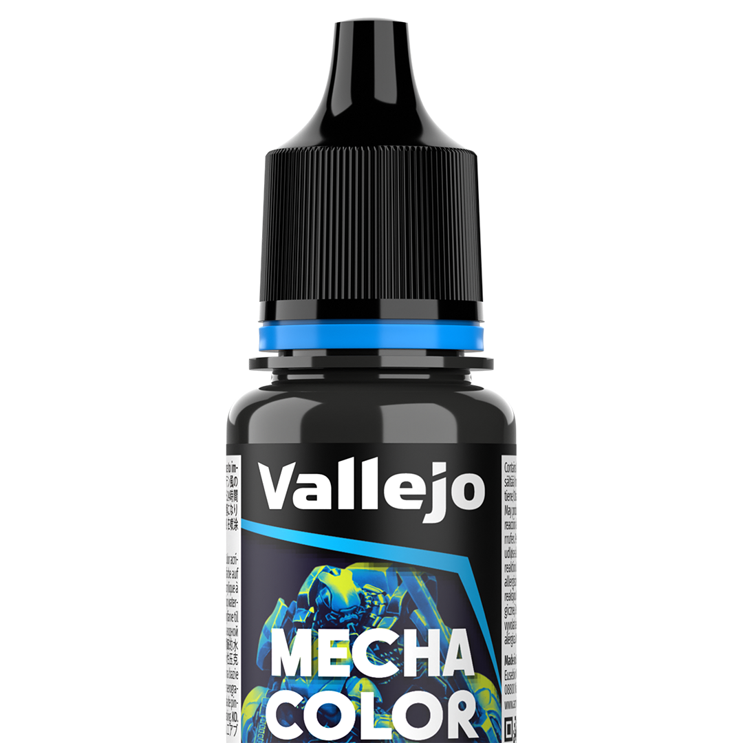 Peinture acrylique Prince August Mecha Color - flacon 18 ml - Noir pur