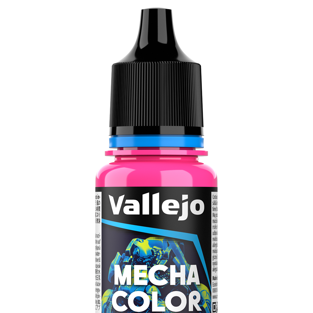 Peinture acrylique Prince August Mecha Color - flacon 18 ml - Magenta fluorescent