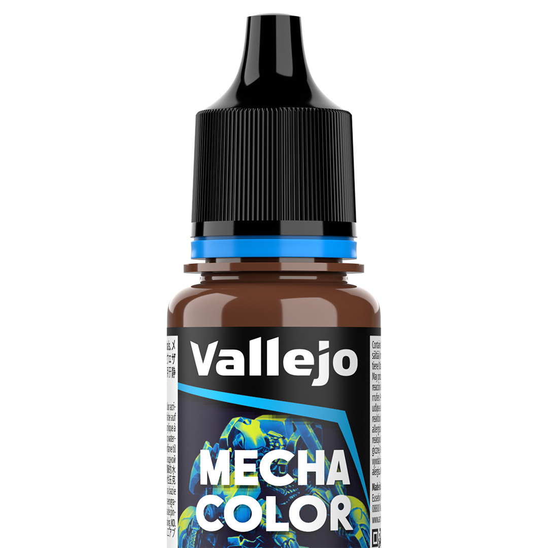 Peinture acrylique Prince August Mecha Color - flacon 18 ml - Suie brune de moteur (mat)