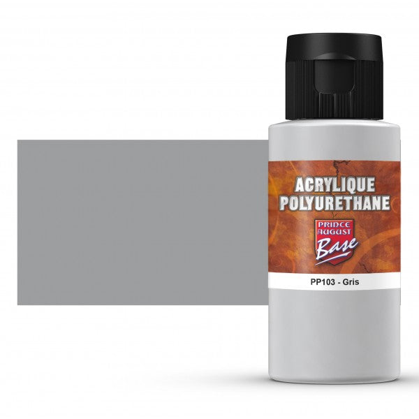 Peinture acrylique Prince August Polyuréthane - flacon 60 ml - Gris