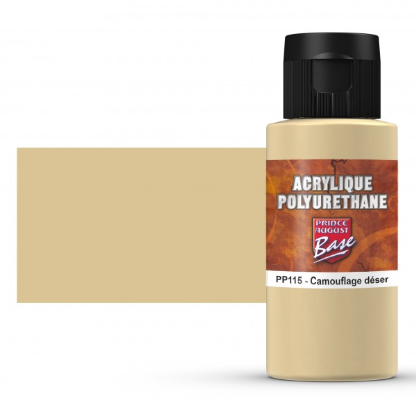 Peinture acrylique Prince August Polyuréthane - flacon 60 ml - Camouflage désert