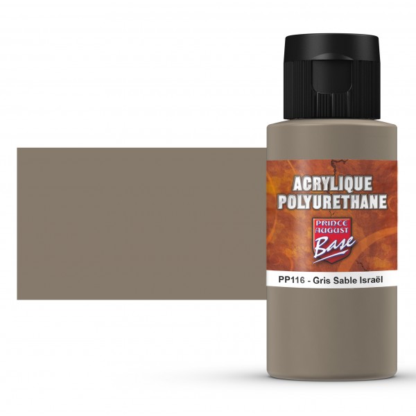 Peinture acrylique Prince August Polyuréthane - flacon 60 ml - Armée Israélienne FS30372 Gris sable