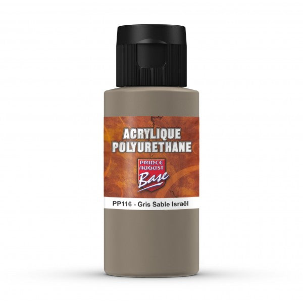 Peinture acrylique Prince August Polyuréthane - flacon 60 ml - Armée Israélienne FS30372 Gris sable