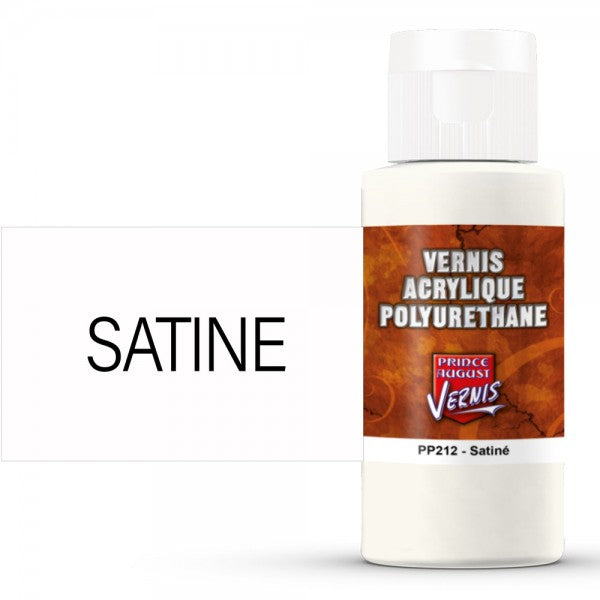 Vernis Prince August Polyuréthane - flacon 60 ml - Vernis Satiné