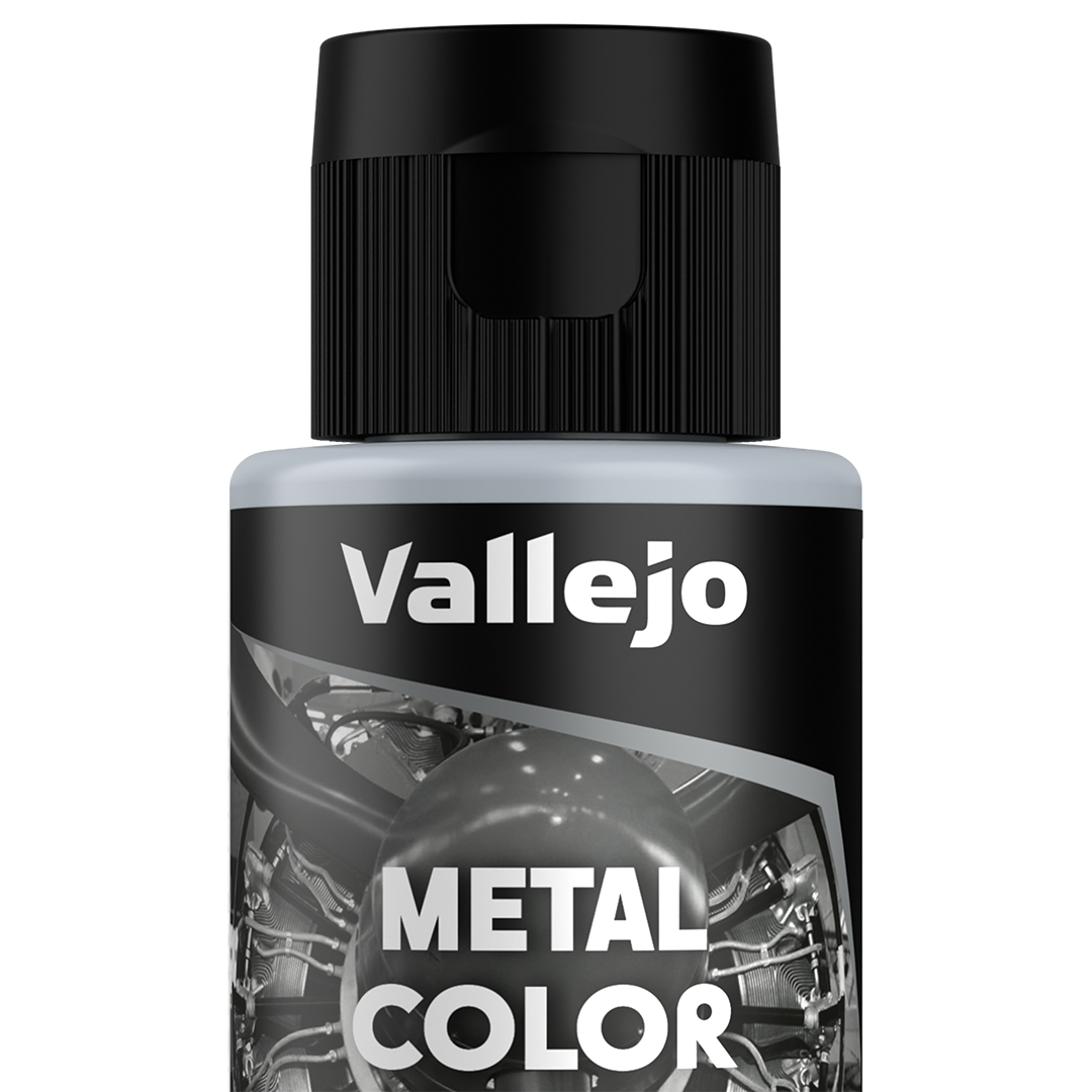 Peinture acrylique Prince August Metal Color - flacon 32 ml - Aluminium blanc