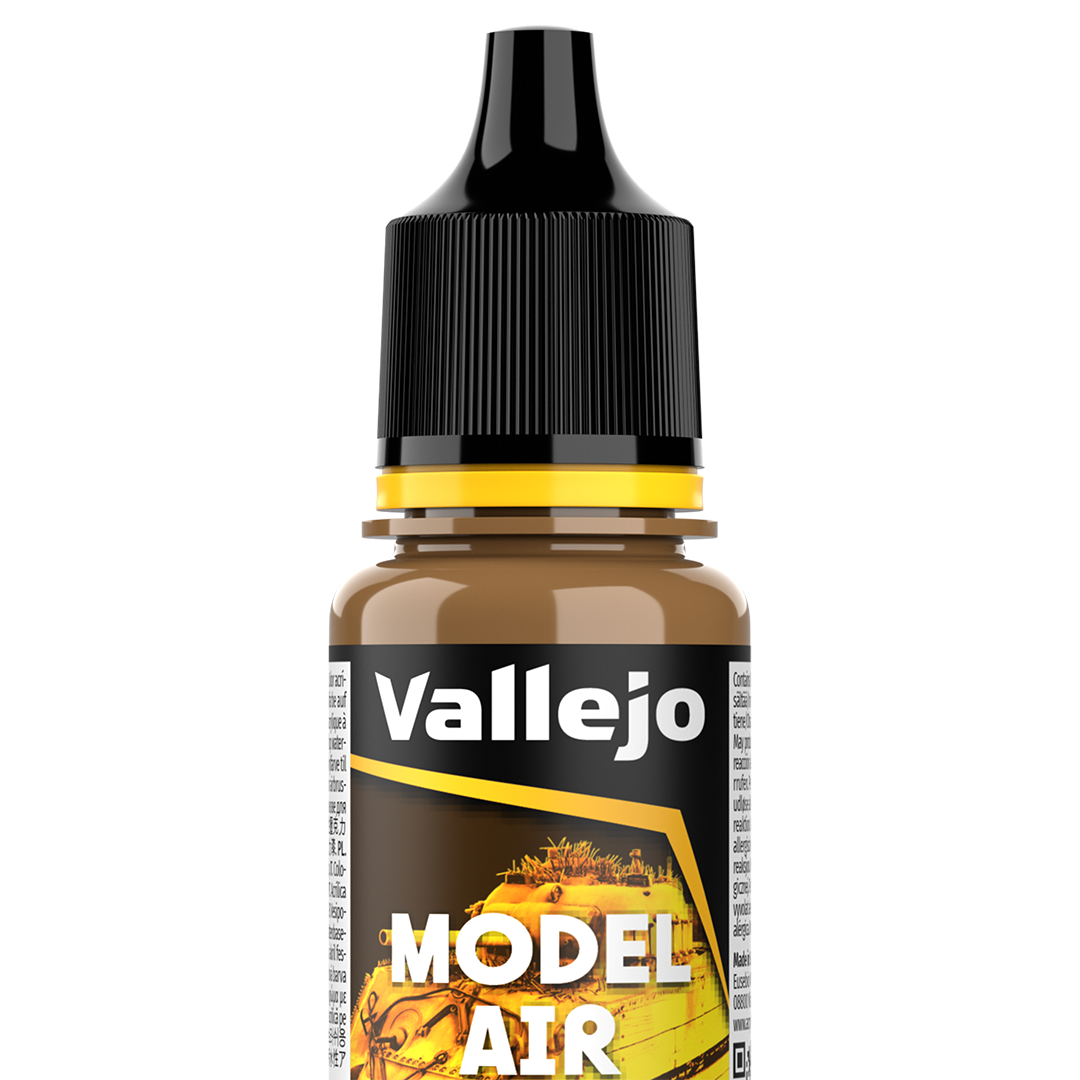 Peinture acrylique Prince August Model Air - flacon 18 ml - Brun Doré - Golden Brown