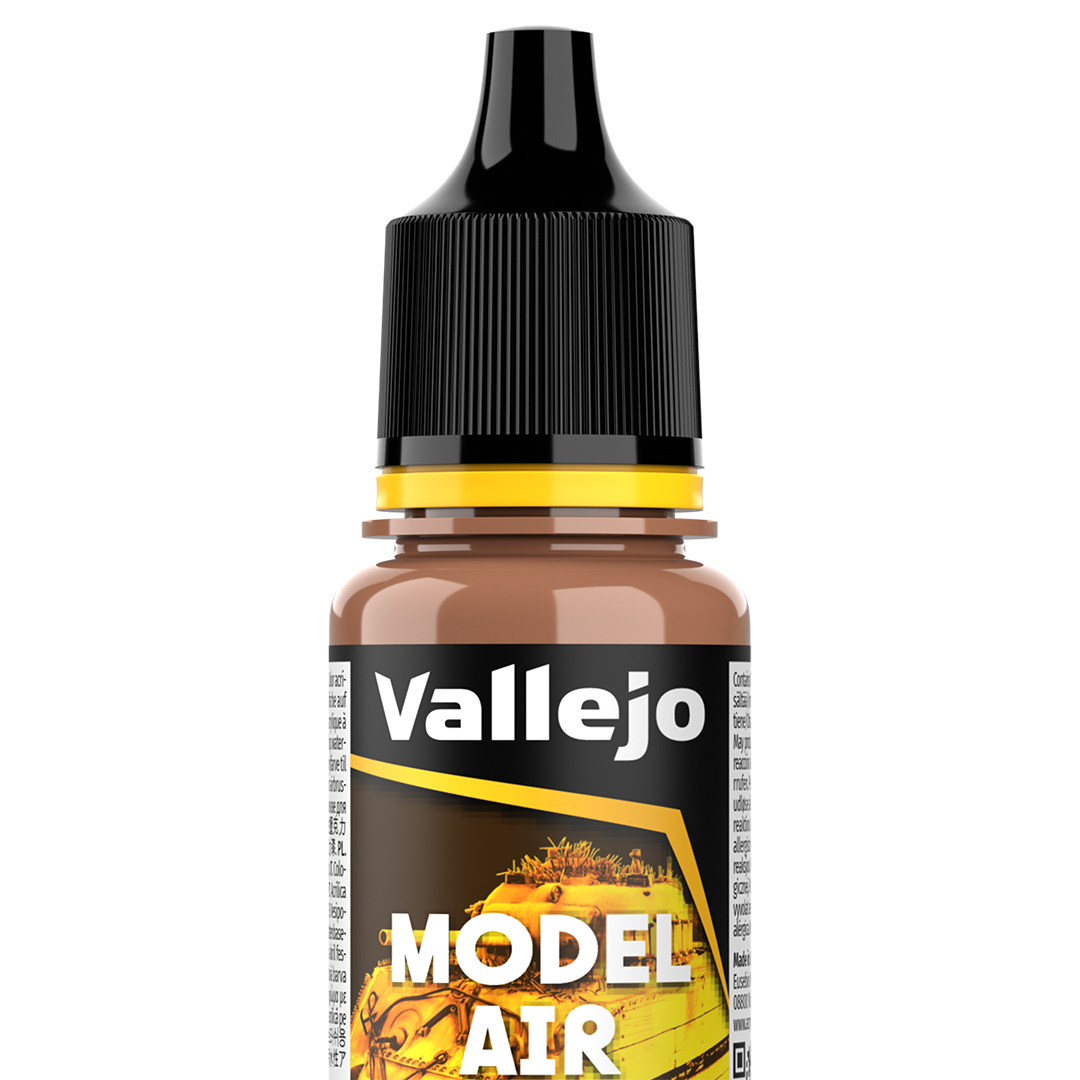 Peinture acrylique Prince August Model Air - flacon 18 ml - Brun Sable - Sand Brown