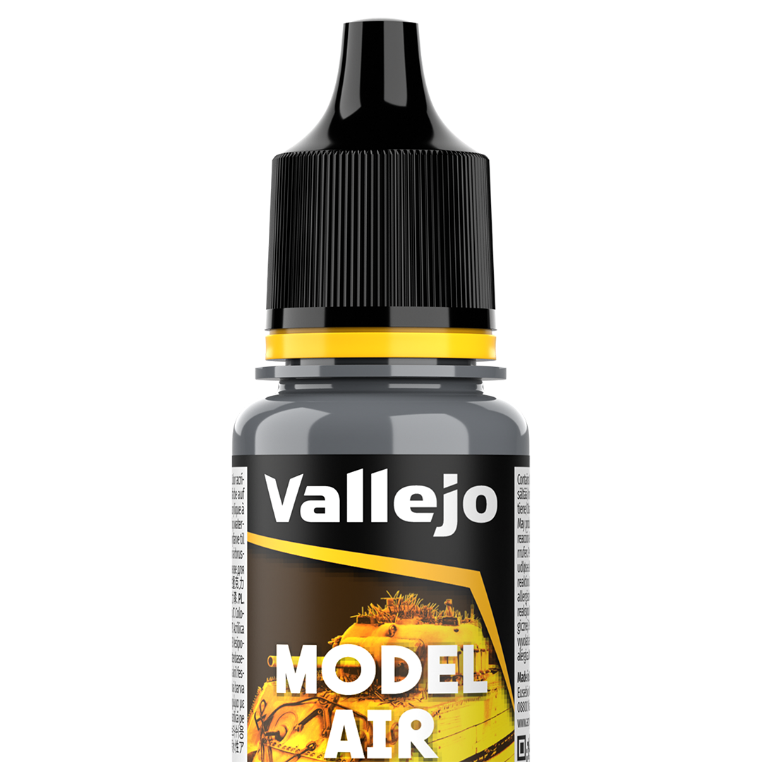 Peinture acrylique Prince August Model Air - flacon 18 ml - Gris Mer Moyen - Sea Grey