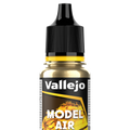 Peinture acrylique Prince August Model Air - flacon 18 ml - Laiton Brillant Métallique - Bright Brass