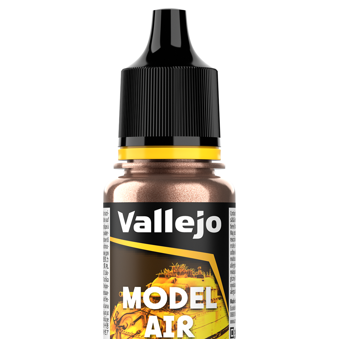 Peinture acrylique Prince August Model Air - flacon 18 ml - Rouille Métallique - Rust