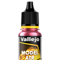 Peinture acrylique Prince August Model Air - flacon 18 ml - Rouge Signal Métallique - Signal Red