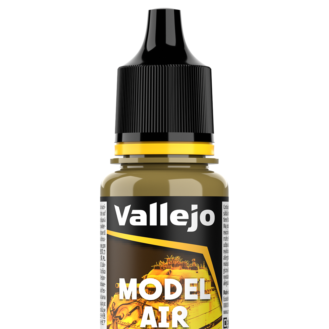 Peinture acrylique Prince August Model Air - flacon 18 ml - Ocre Jaune Panzer - Ochre