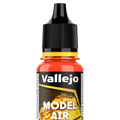 Peinture acrylique Prince August Model Air - flacon 18 ml - Rouge Fluo - Fluorescent Red