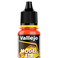 Peinture acrylique Prince August Model Air - flacon 18 ml - Orange - Orange