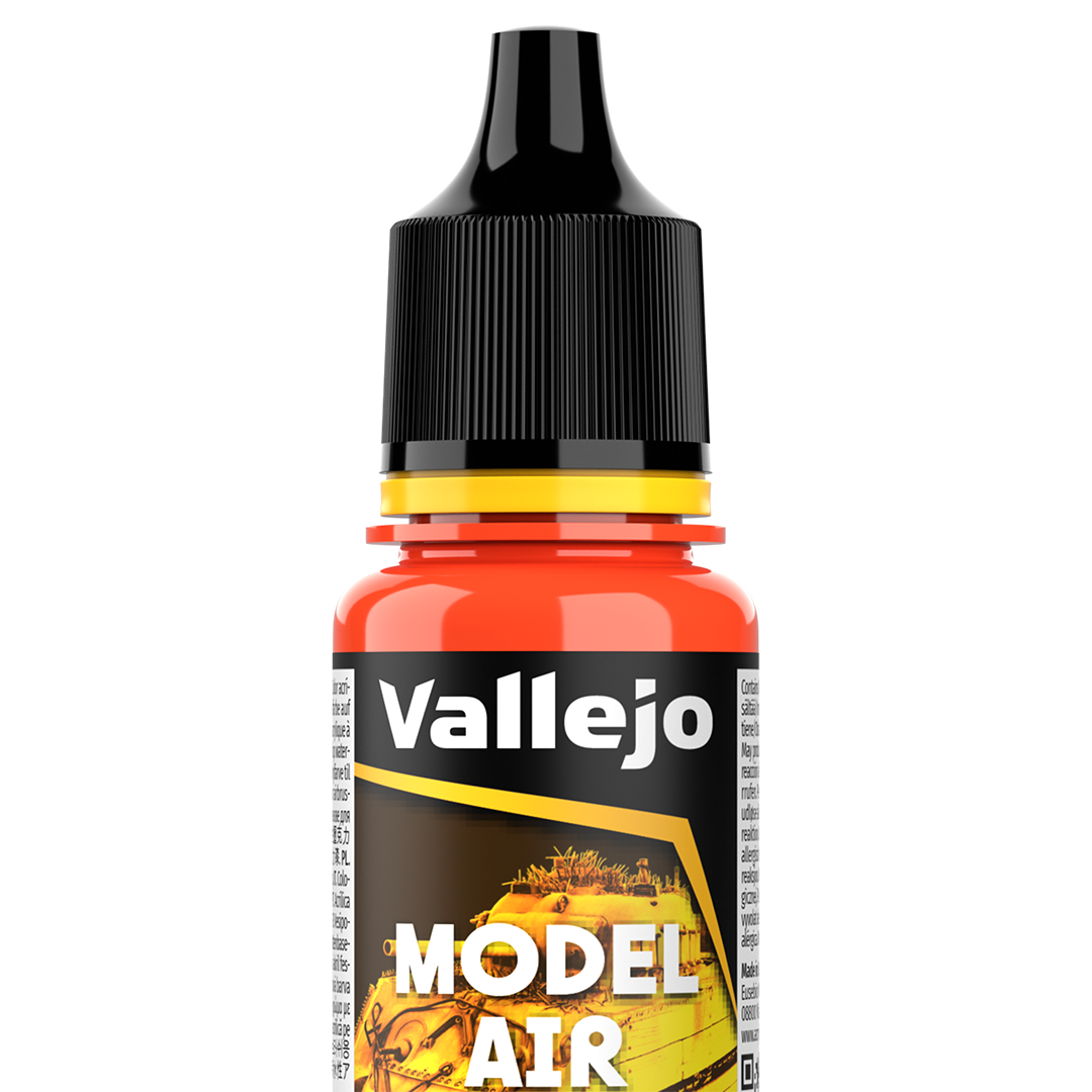 Peinture acrylique Prince August Model Air - flacon 18 ml - Orange - Orange