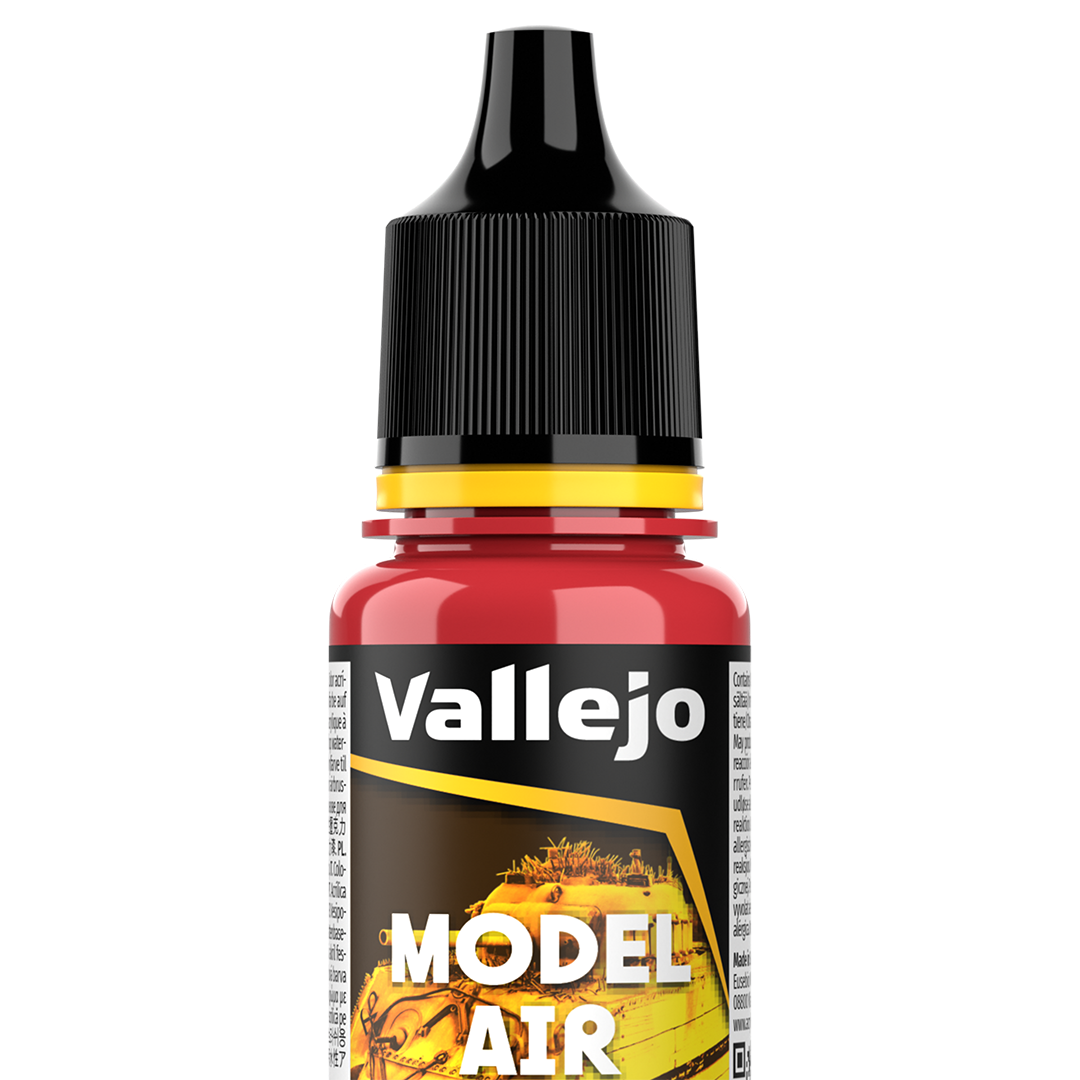 Peinture acrylique Prince August Model Air - flacon 18 ml - Red - Rouge