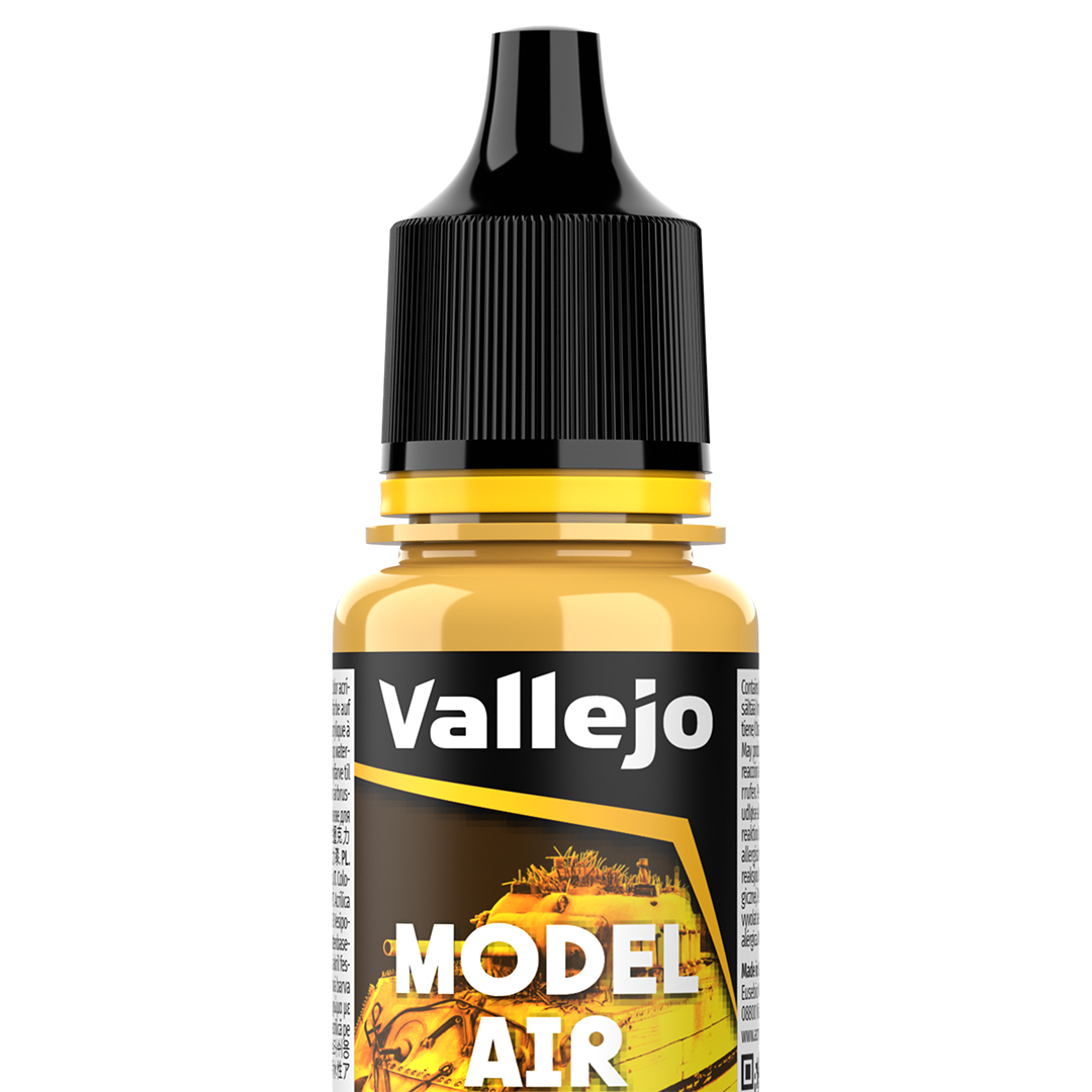 Peinture acrylique Prince August Model Air - flacon 18 ml - Jaune intérieur US - US Interior Yellow