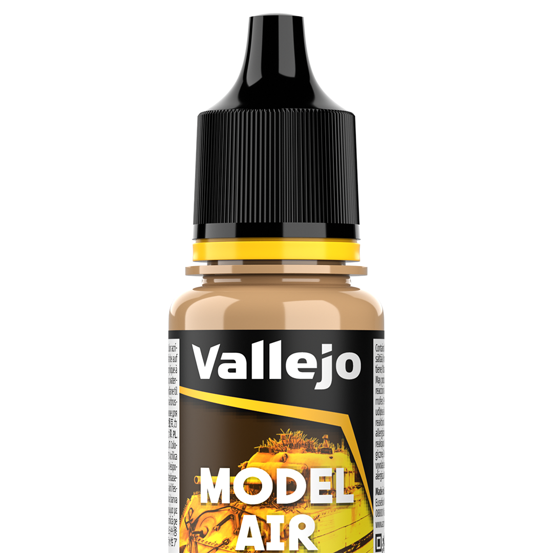 Peinture acrylique Prince August Model Air - flacon 18 ml - Camouflage brun - Brown RAL8020