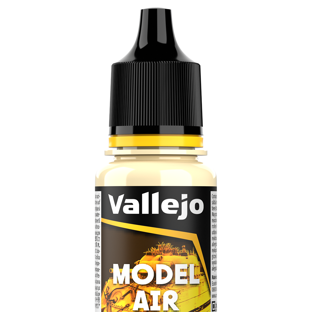 Peinture acrylique Prince August Model Air - flacon 18 ml - Blanc vieilli - Aged White