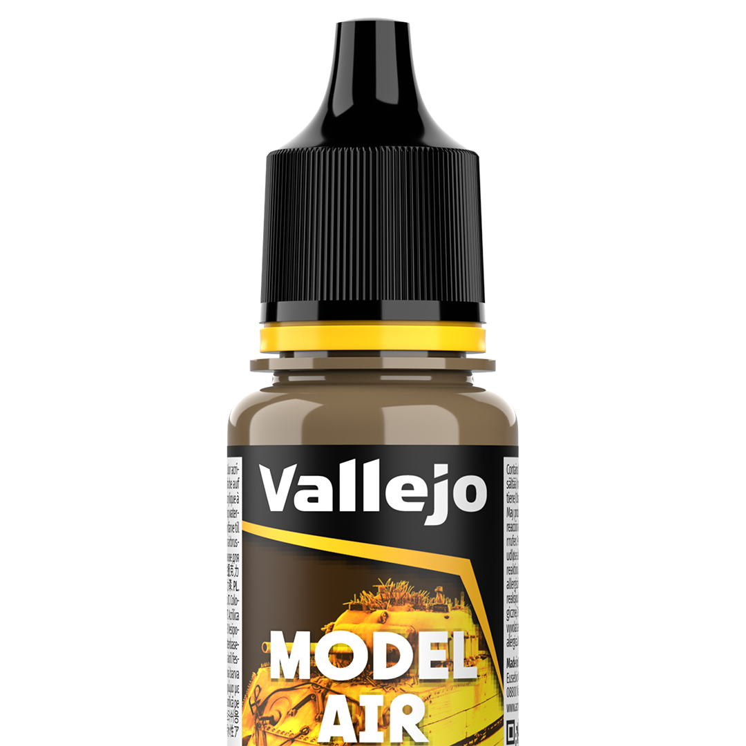 Peinture acrylique Prince August Model Air - flacon 18 ml - Terre marron IJA - IJA Earth Brown