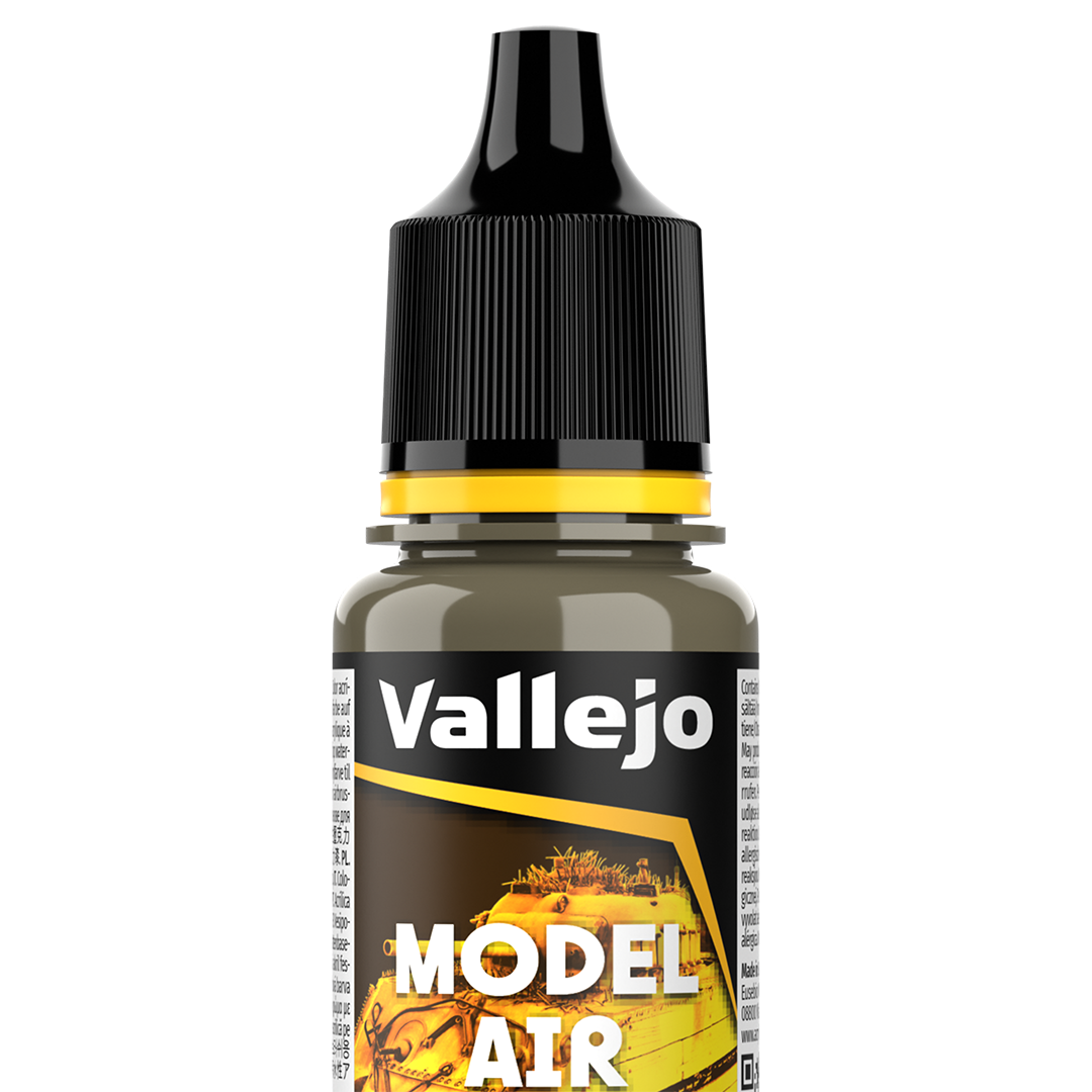 Peinture acrylique Prince August Model Air - flacon 18 ml - Olive Clair RAL6040 - Light Olive RAL6040