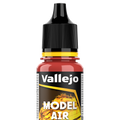 Peinture acrylique Prince August Model Air - flacon 18 ml - Rouge RAL3000 - Red RAL3000