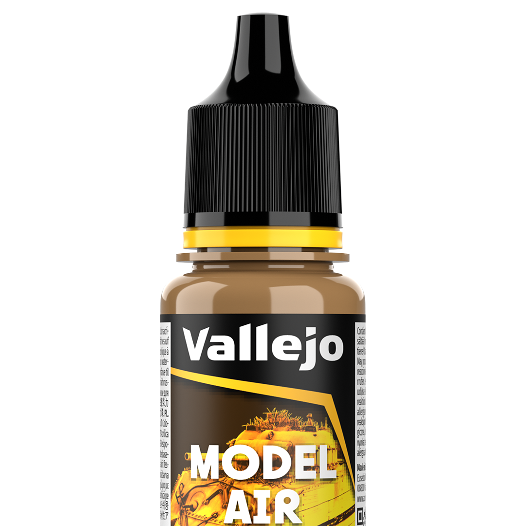 Peinture acrylique Prince August Model Air - flacon 18 ml - Jaune Sable RLM79 - Sand Yellow RLM79
